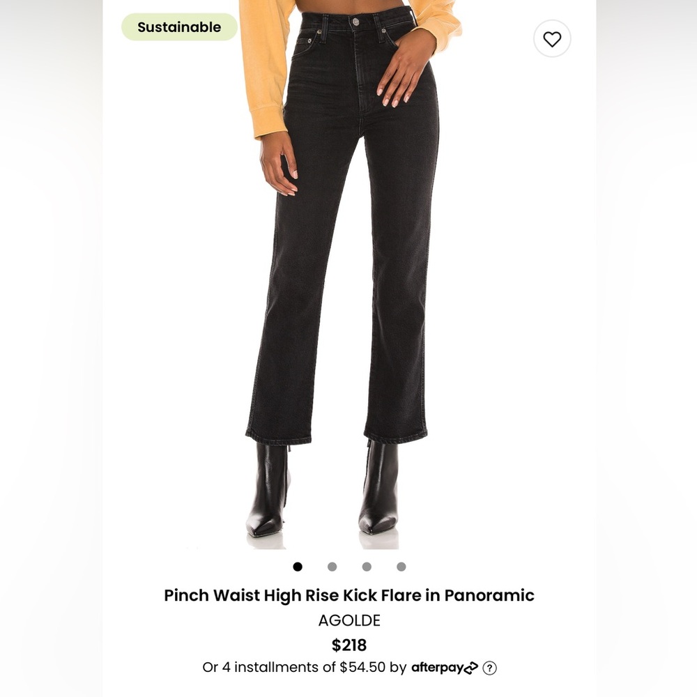 AGOLDE Pinch Waist High Rise Kick Flare in Panoramic